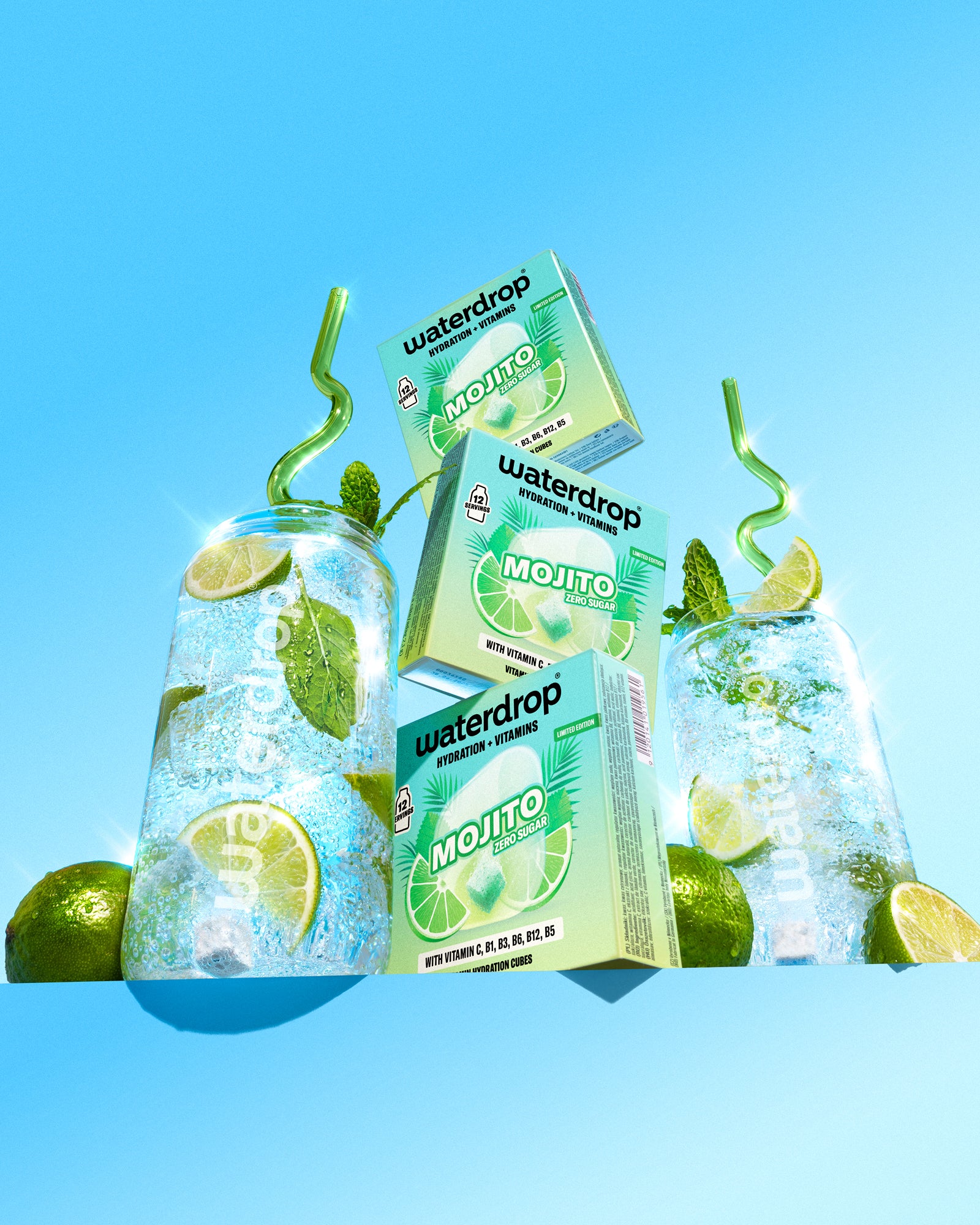 MOJITO Green All Purpose 600ml Bottle Set
