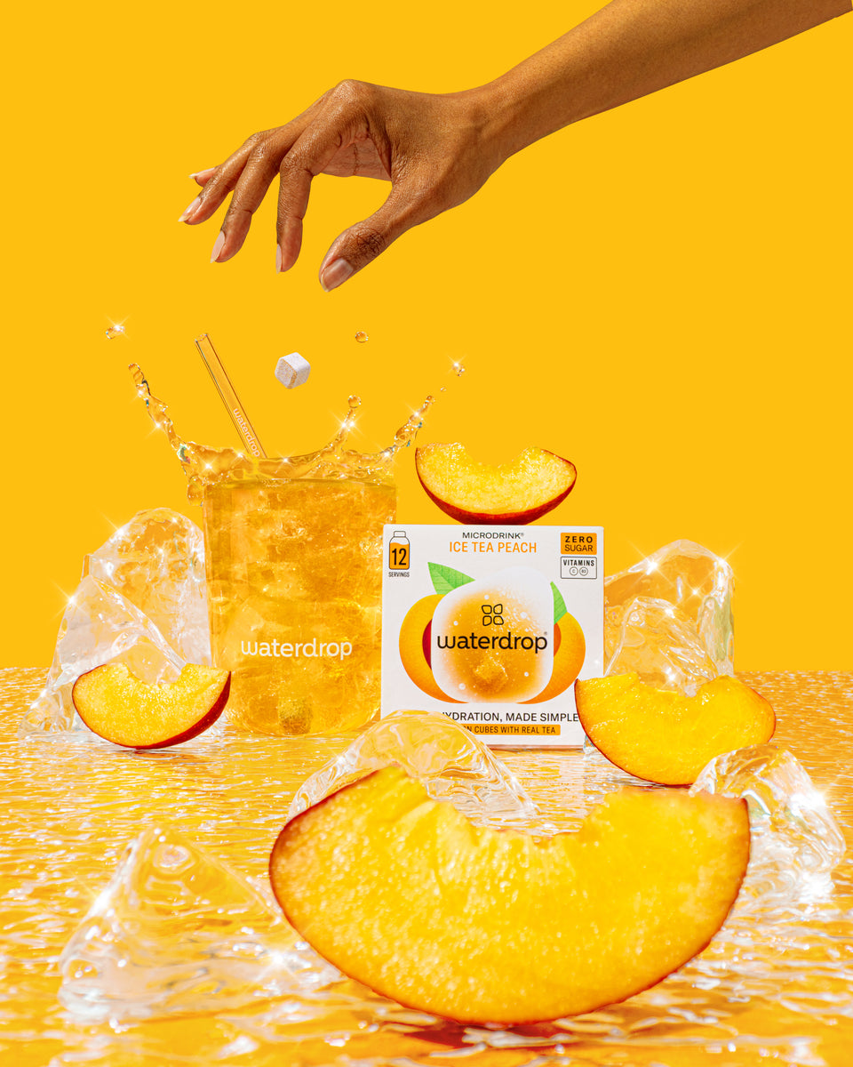ICE TEA PEACH Microdrink Flavoured Water | 12-Pack