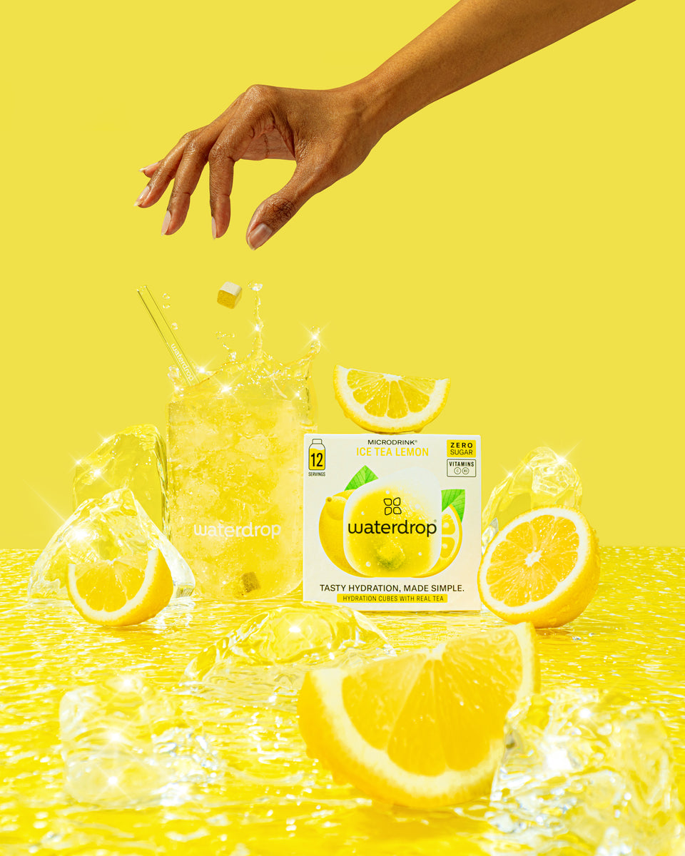ICE TEA LEMON Microdrink Flavoured Water | 12-Pack