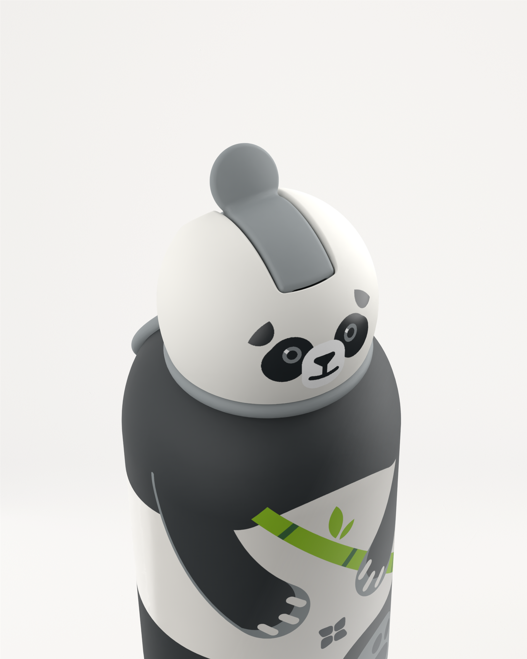 Panda Toddler Steel Bottle 400ml 1+1