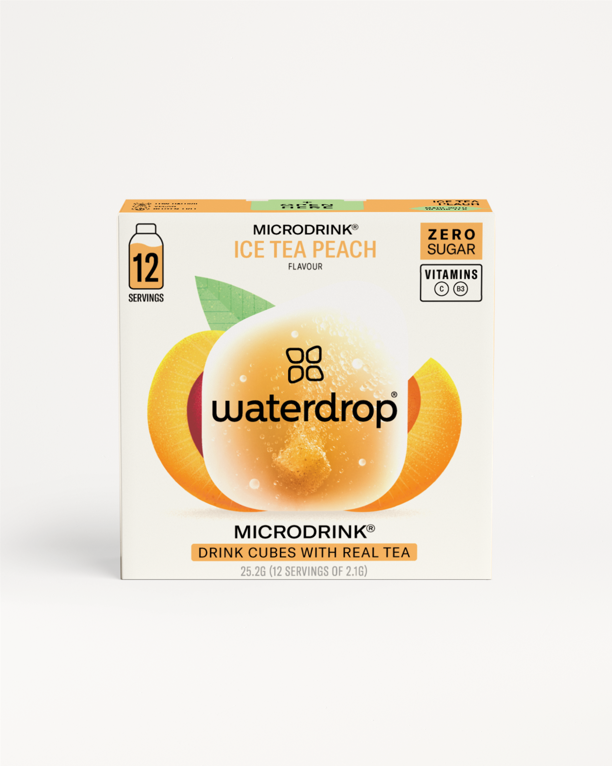 Waterdrop Ice Tea Peach Microdrink | 12 Capsule Per Idratazione | Cubetti Di Tè Pesca