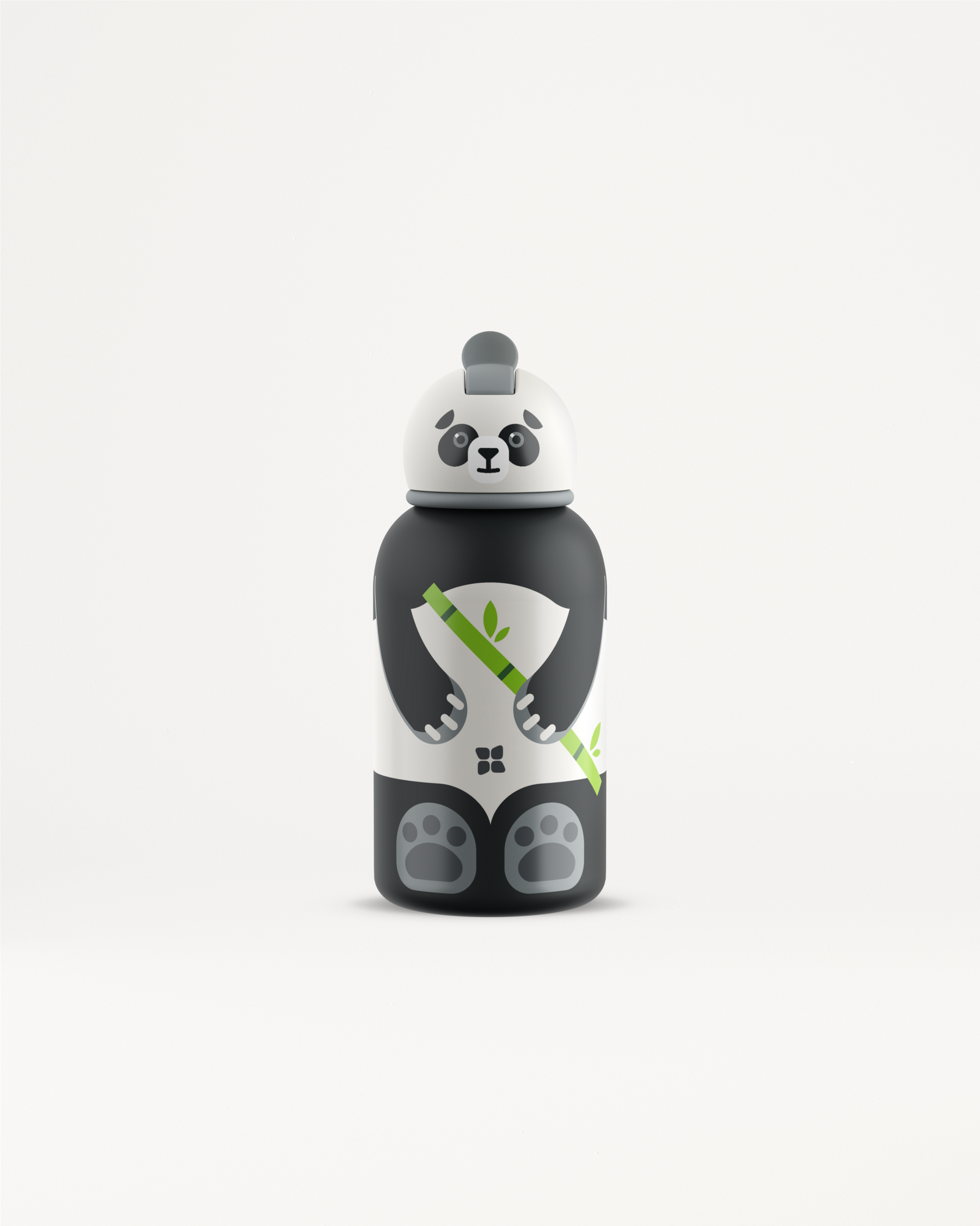 Panda Toddler Steel Bottle 400ml 1+1